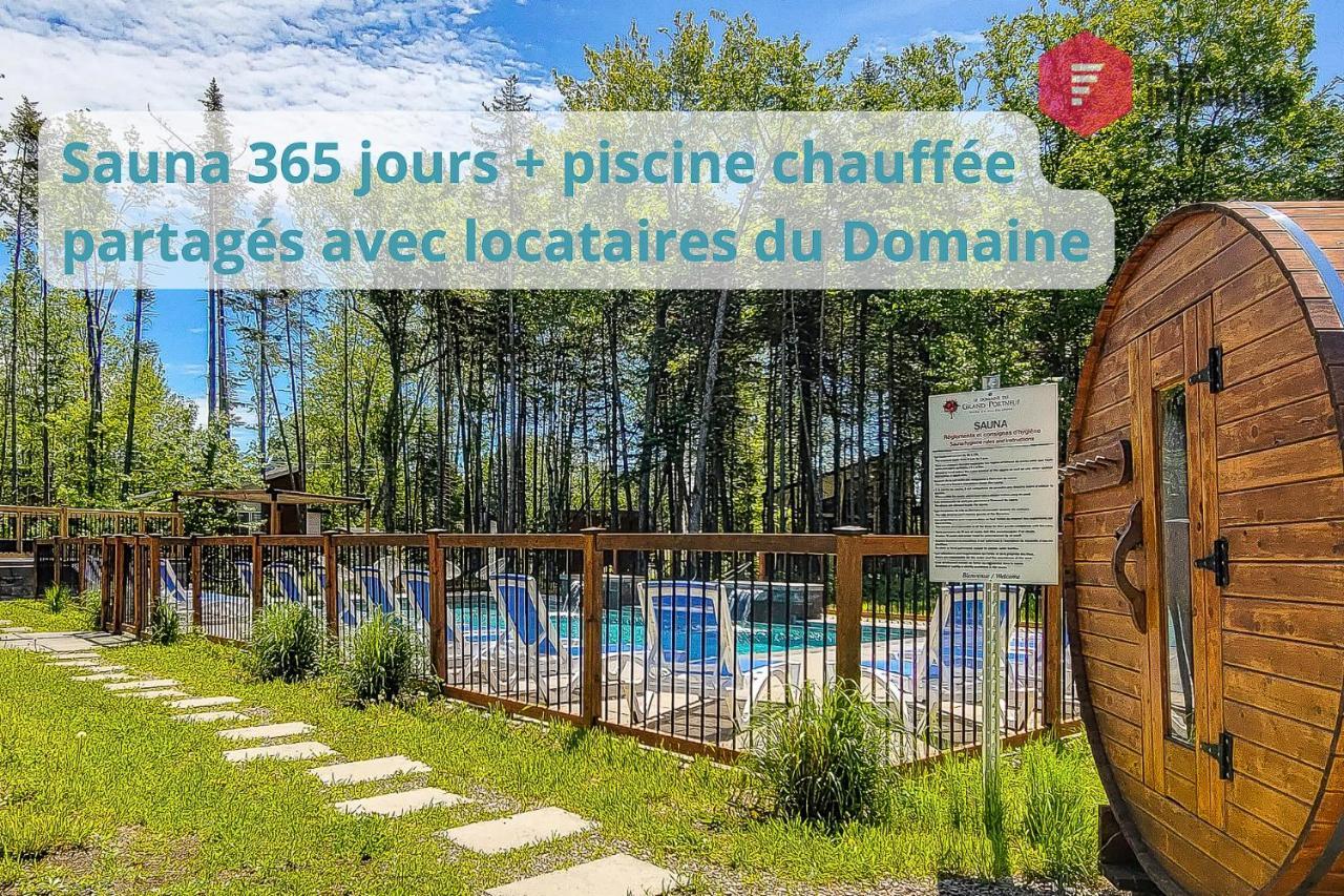 Pont-Rouge Le Harfang De Portneuf / Hot Tub Pool Sauna Billiards Trails מראה חיצוני תמונה